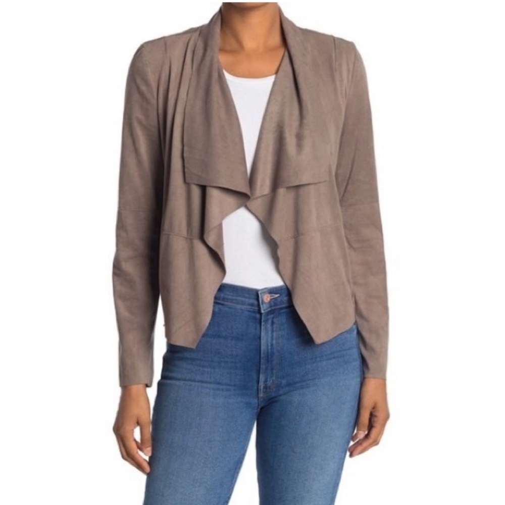 Dalia - Size Medium - Soft Blazer Tan Suede - Open Front